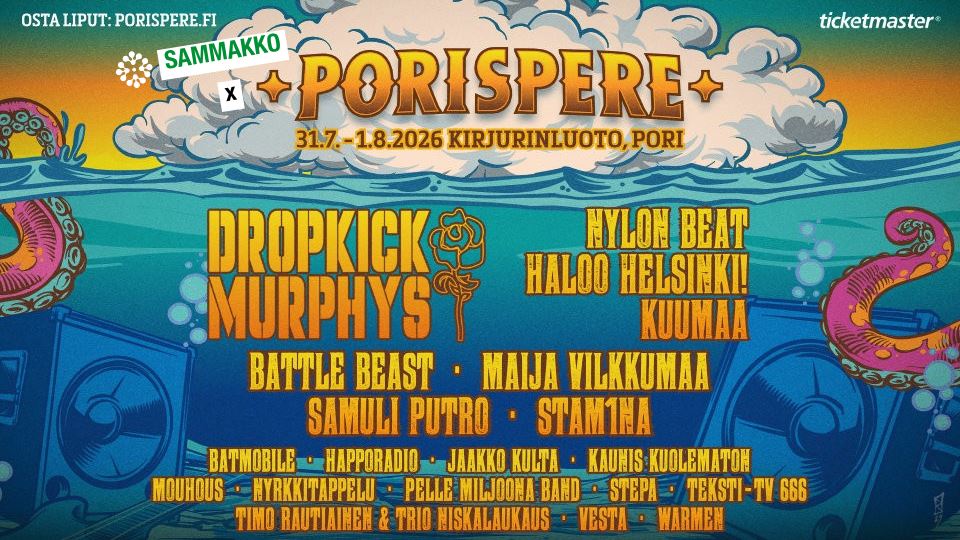 SAMMAKKO x PORISPERE 31.7.-1.8.2026