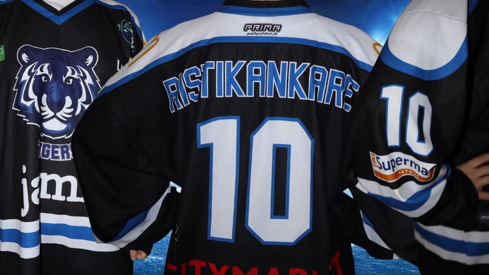 Jamk Tigers Game Worn - Jersey/Paita 24-26, Ristikankare # 10