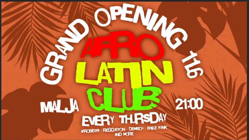 AfroLatin Terrace // Malja Helsinki // varje torsdag